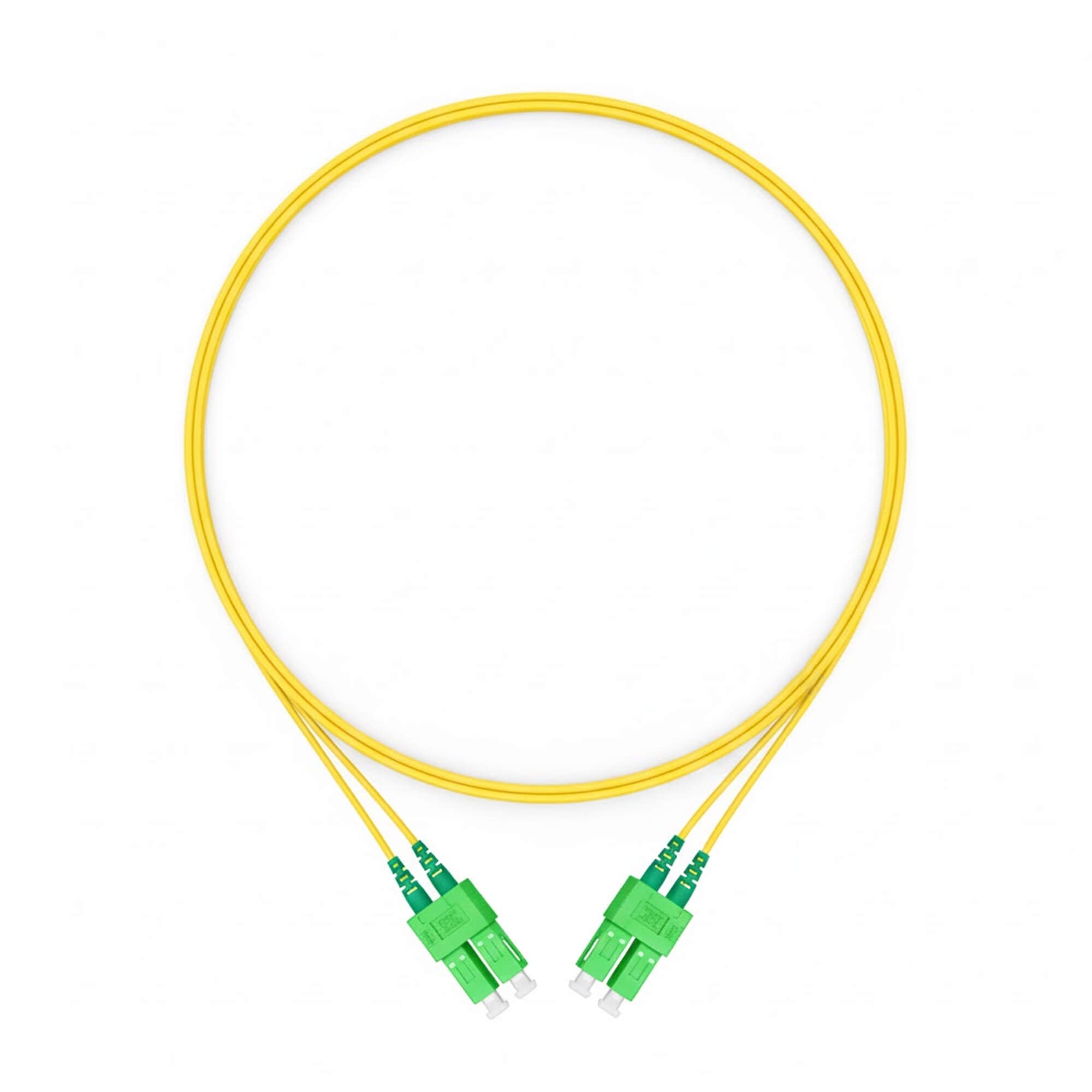 NSComm SC APC to SC APC Duplex Single Mode Fiber Patch Cable, 2.0mm OFNR