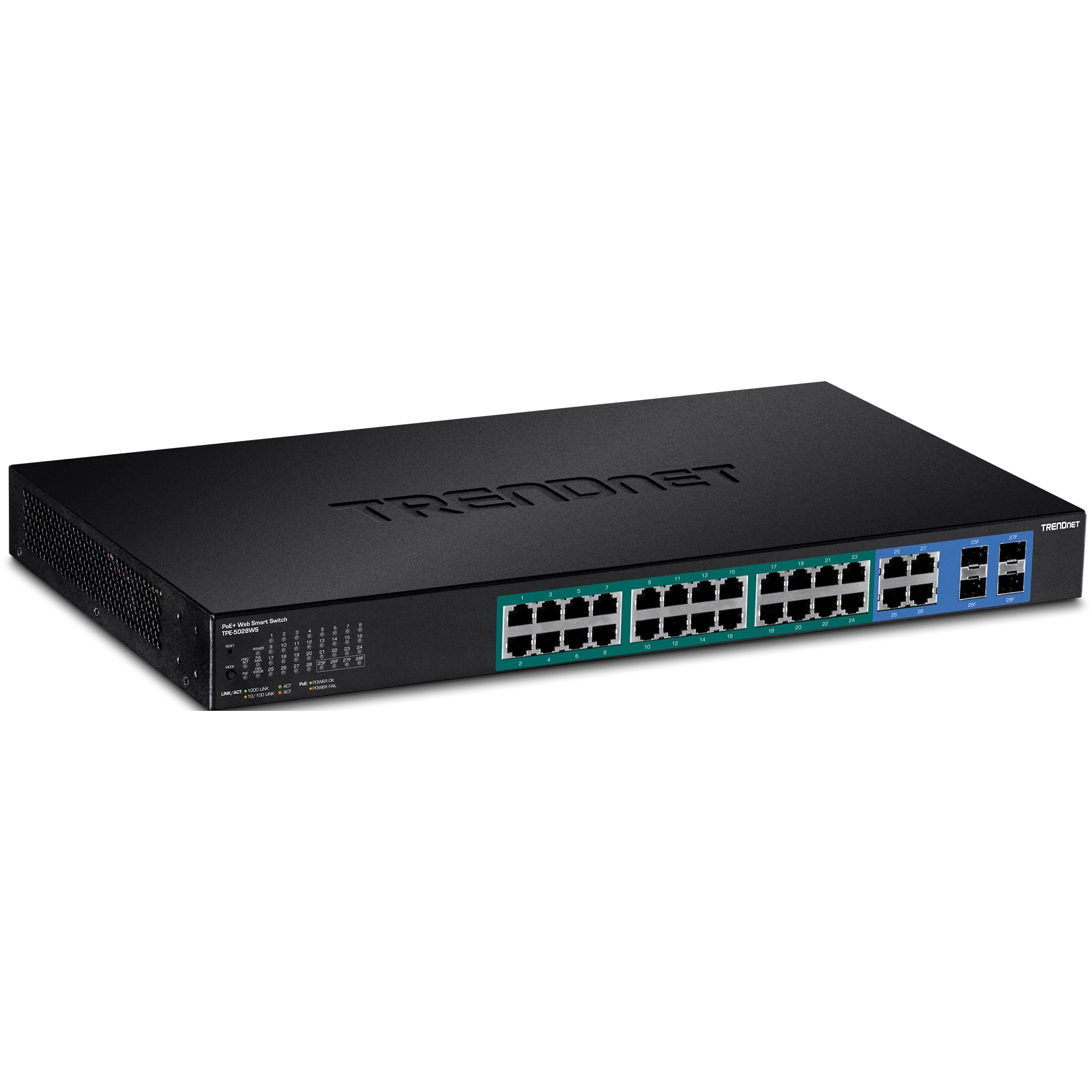 TRENDnet TPE-5028WS 28-Port Gigabit Web Smart PoE+ Switch (370W)