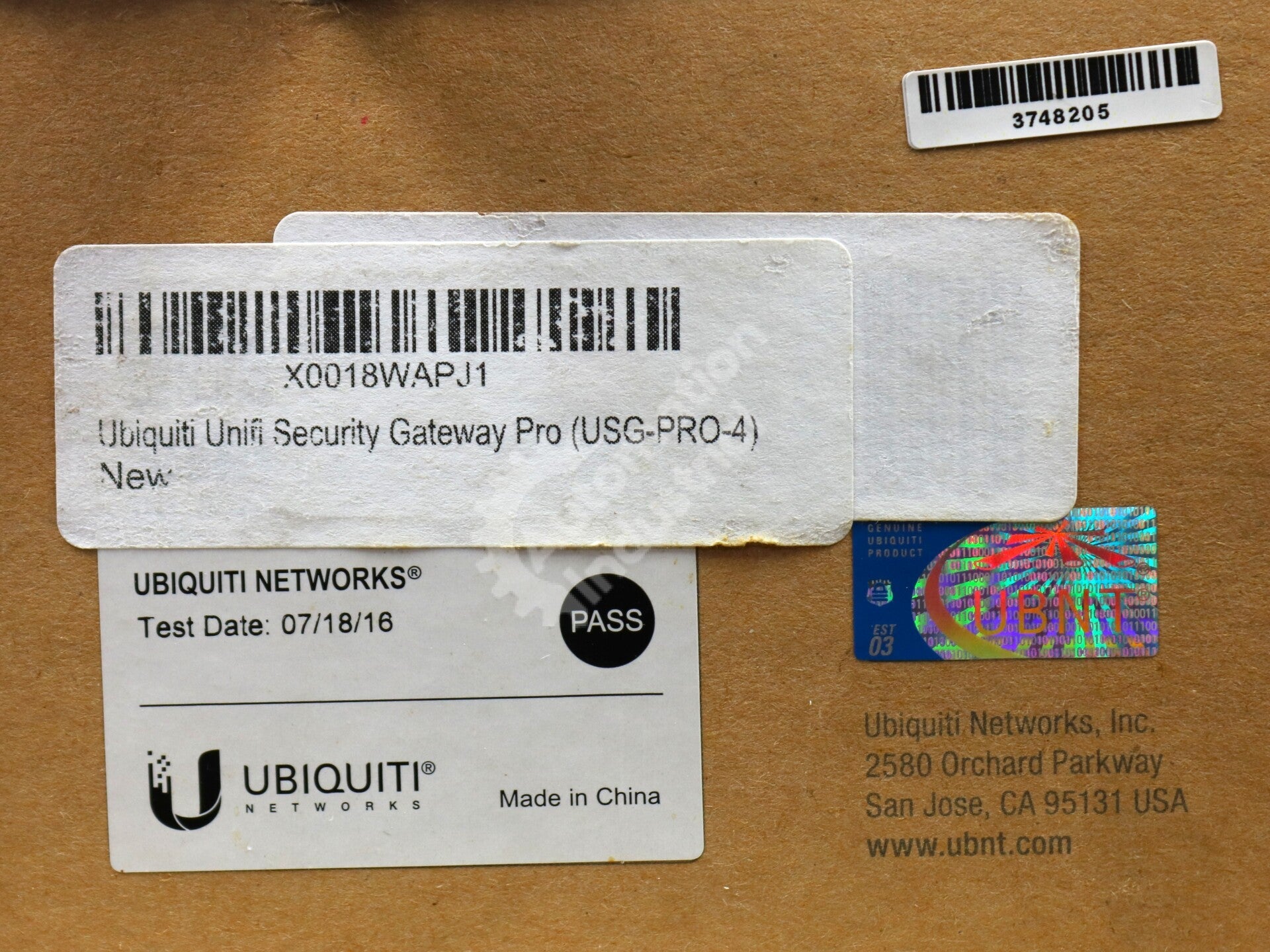 USG-PRO-4 By Ubiquiti UniFi Enterprise Security Gateway Router Pro NSFP