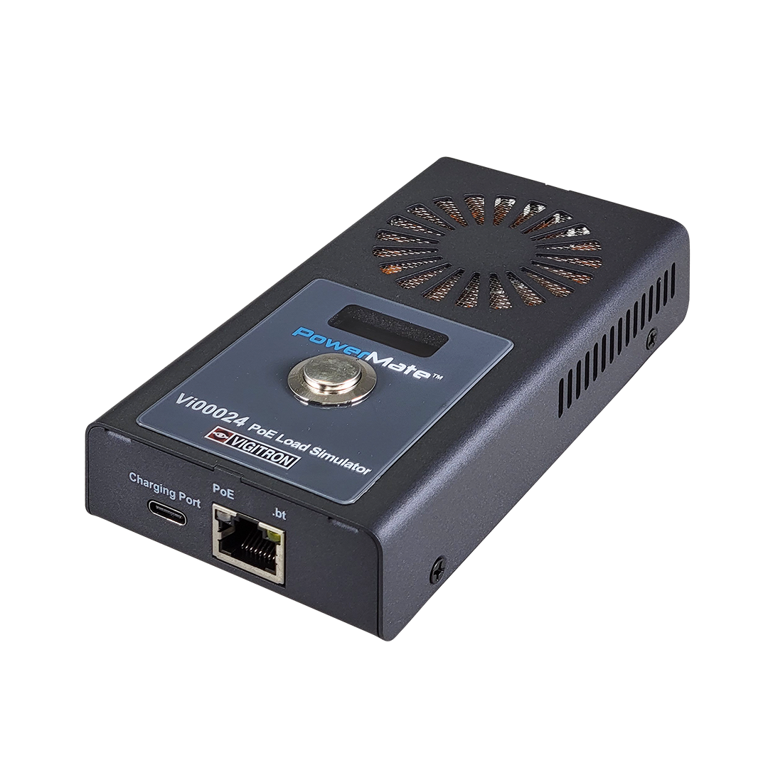 Vigitron Vi00024 PowerMate™ PoE Maximum load meter w/ voltage/power meter up to 74W PoE