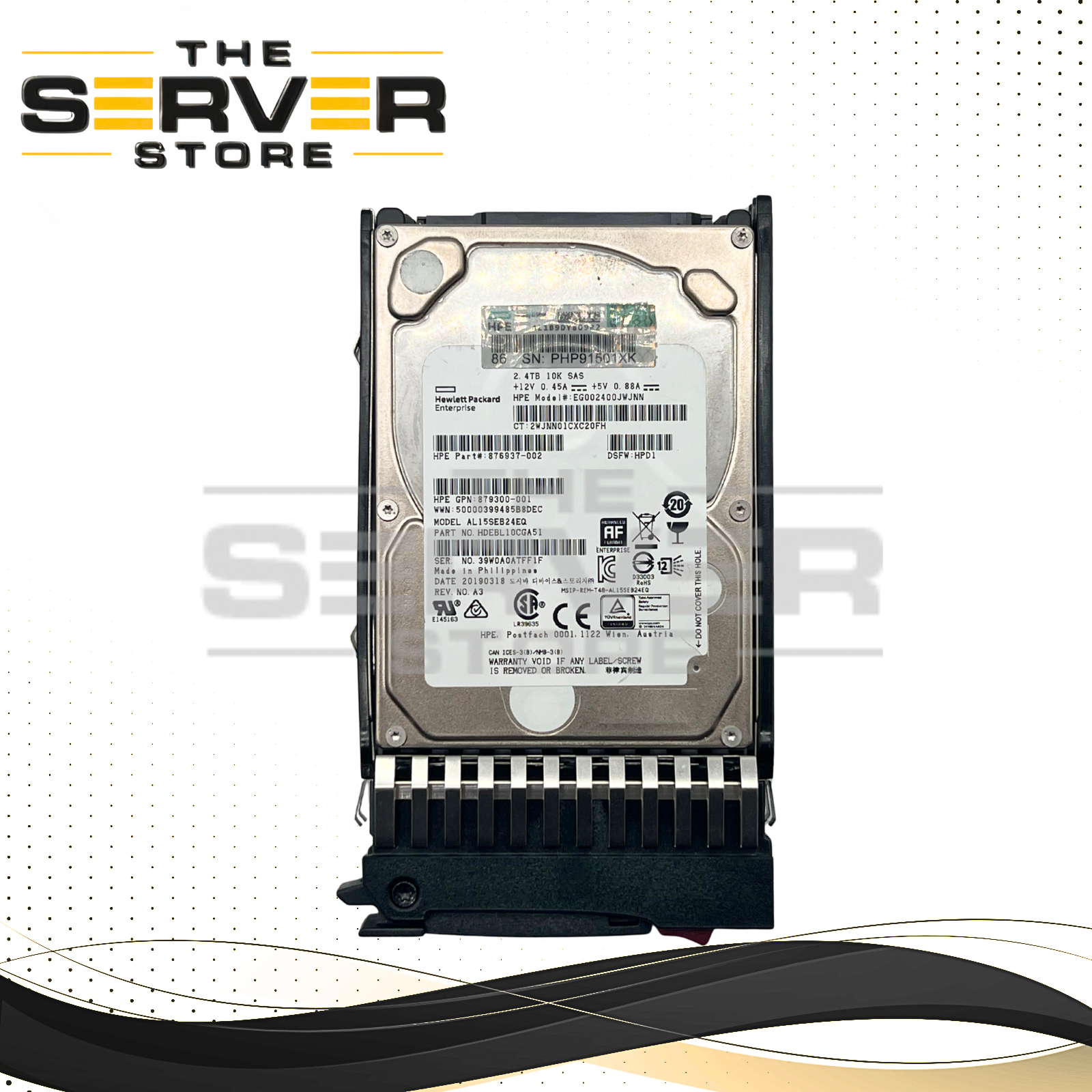 HPE 2.4TB SAS 12G 10K 2.5" HDD Toshiba / HPE ProLiant / MSA Storage AL15SEB24EQ