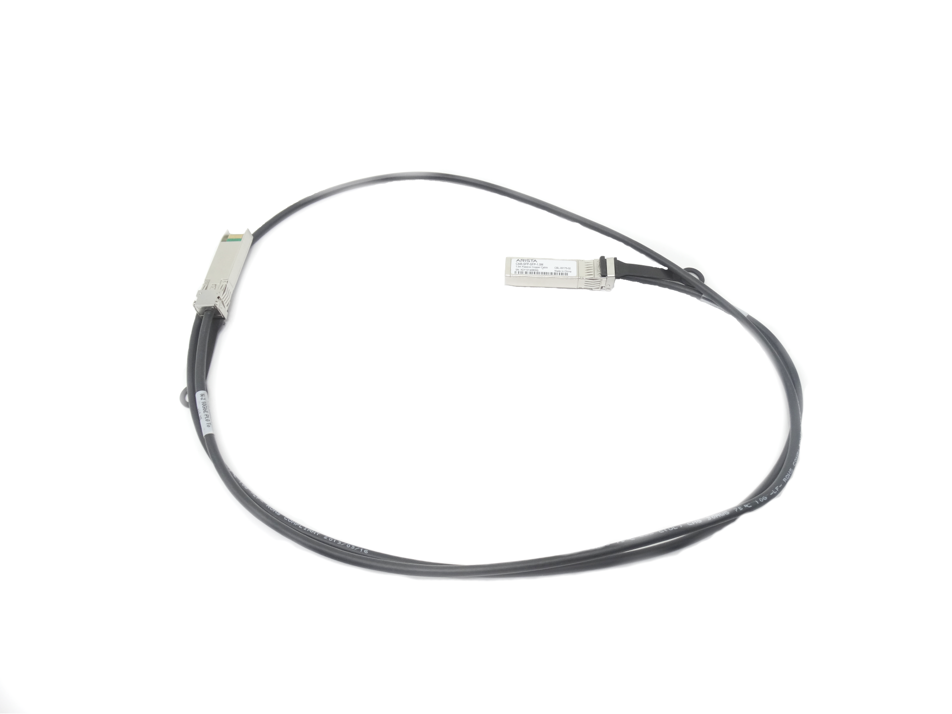 ARISTA CAB-SFP-SFP-1.5M 1.5M 10GB SFP+ Twinax Copper Cable CBL-00175-02 (CAB-SFP-SFP-1.5M)