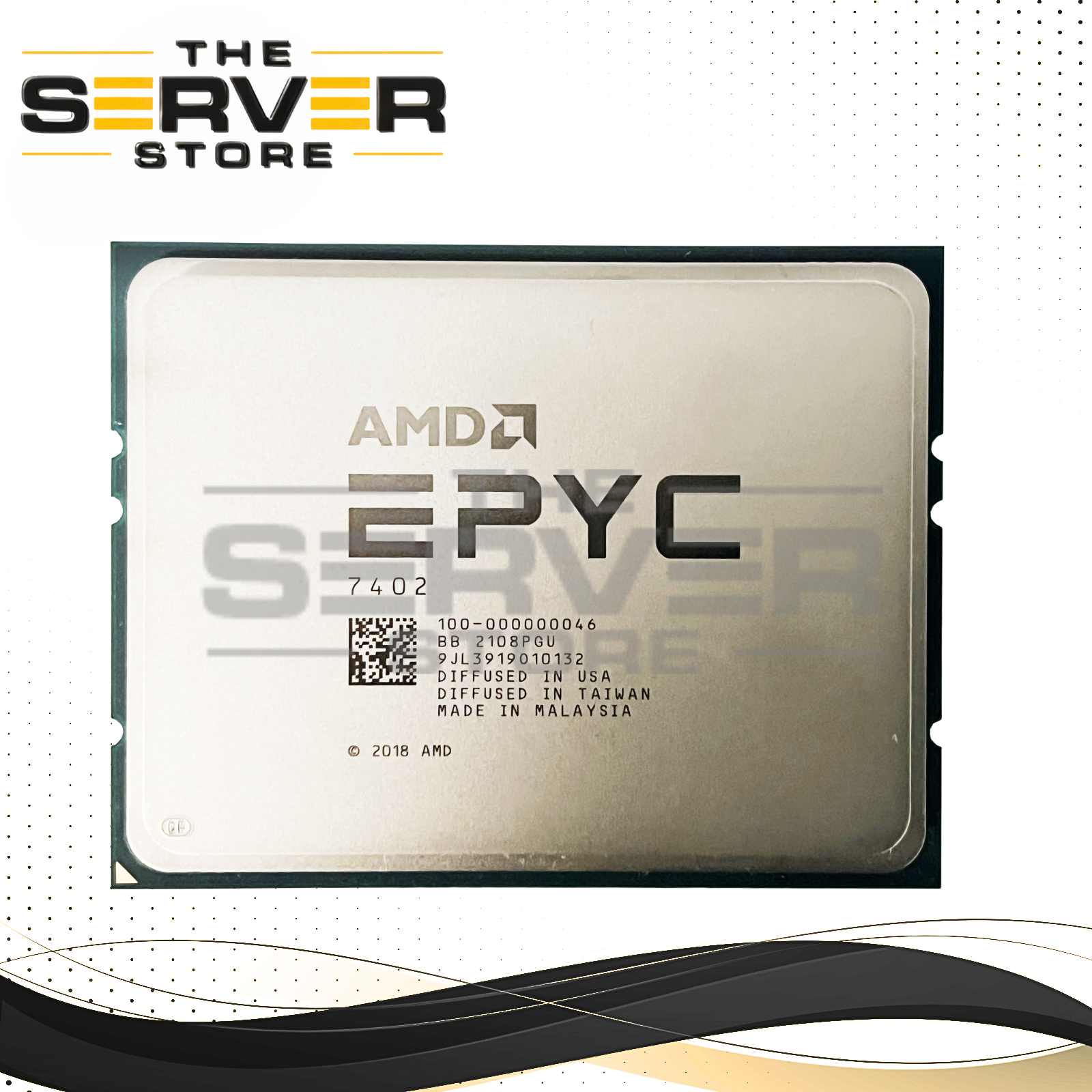 AMD EPYC 7402 2.8GHz 24C 128MB 180W Socket SP3 CPU (Dell Locked) 100-000000046