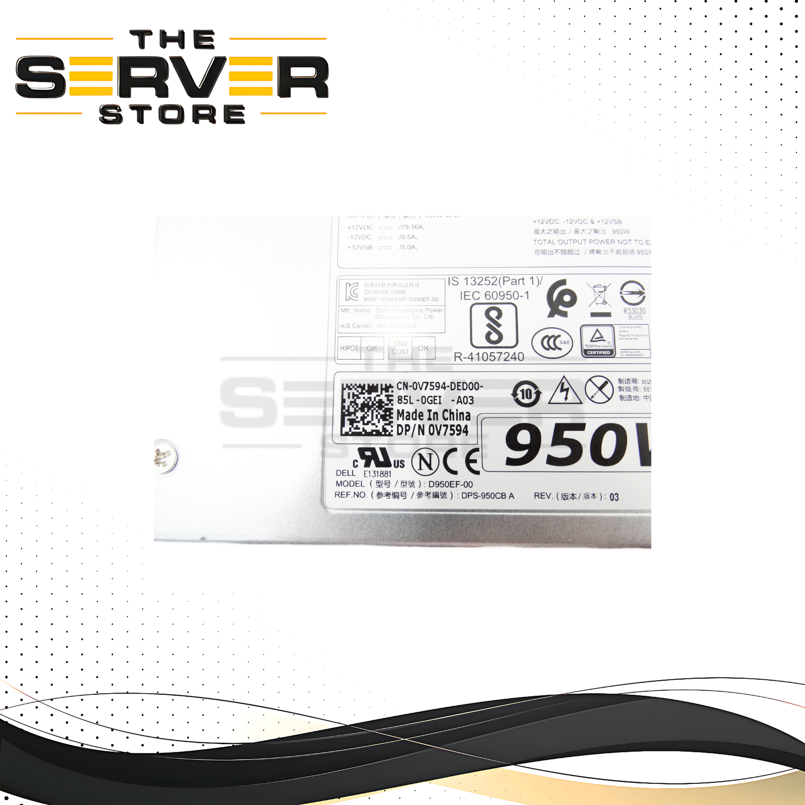 Dell Precision 5820 950 Watt Power Supply 0V7594 V7594
