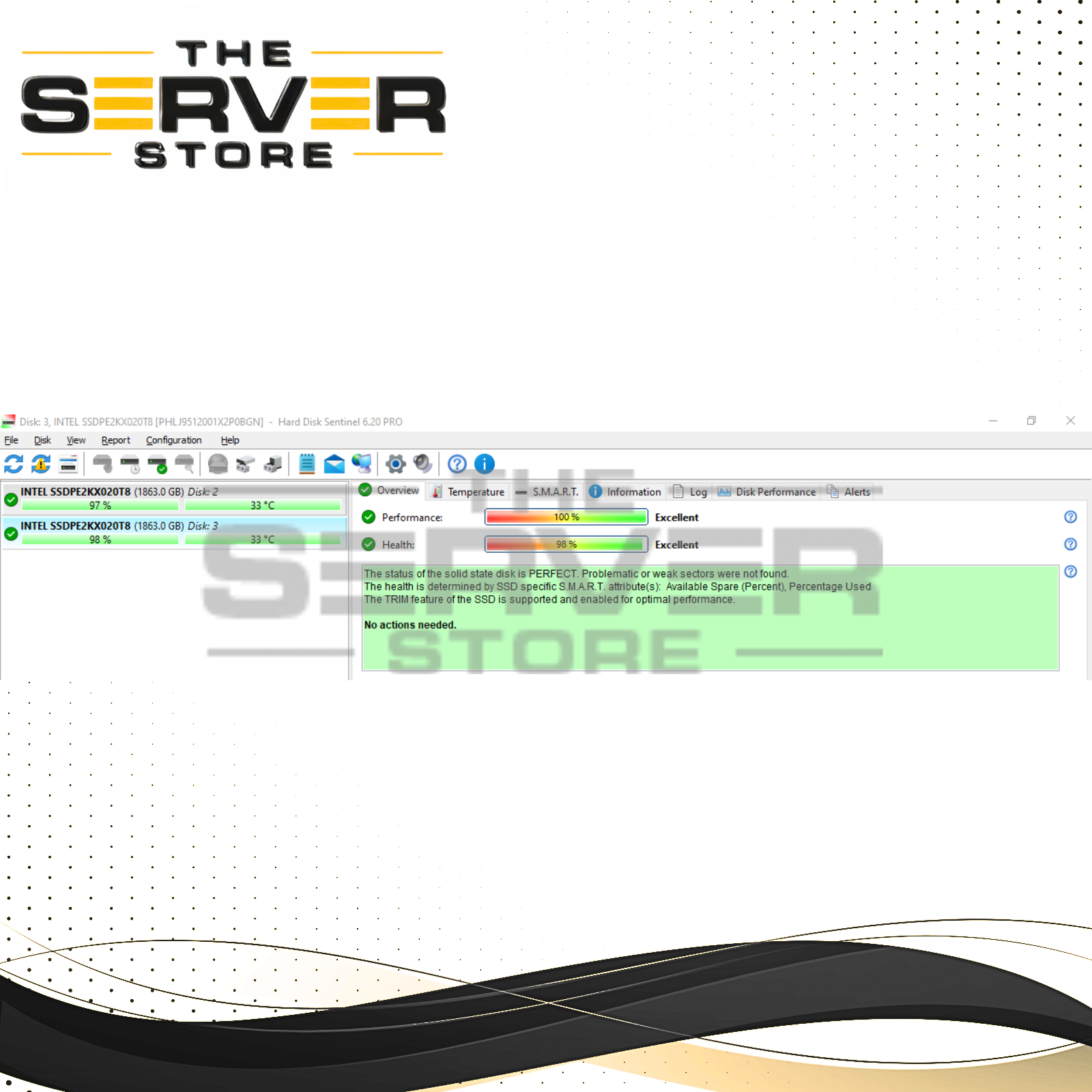 Intel 2TB NVMe x4 U.2 SFF 2.5" SSD DC P4510 Series SSDPE2KX020T8