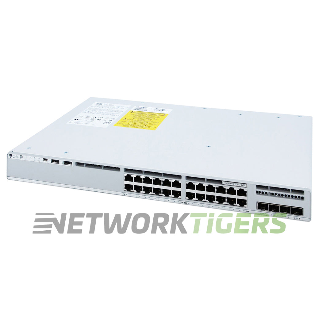 NEW Cisco C9300L-24P-4X-A 24x 1GB PoE+ RJ45 4x 10GB SFP+ Switch