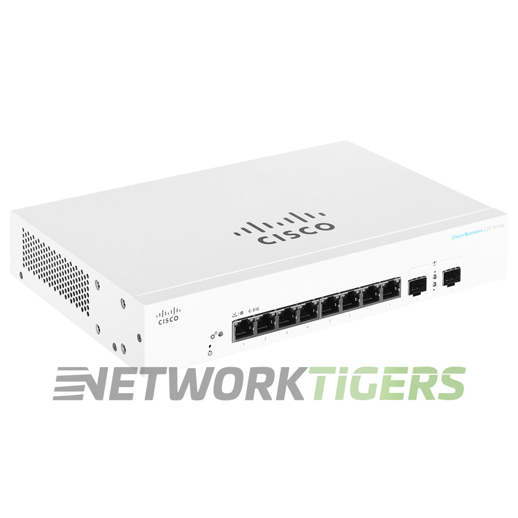 Cisco CBS220-8T-E-2G-NA Business 220 Series 8x 1GB RJ45 2x 1GB SFP Switch
