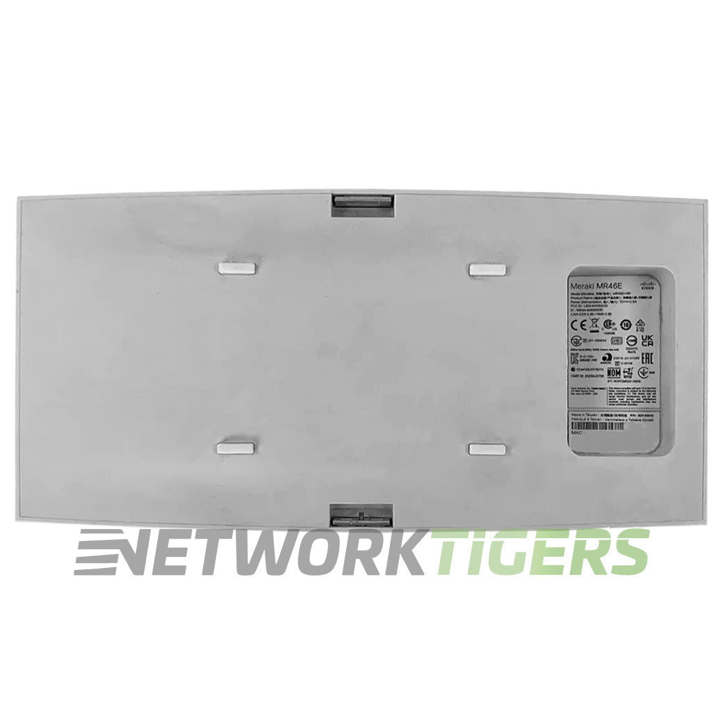 Cisco Meraki MR46E-HW Quad-Radio 4x4:4 802.11ax WiFi 6 Unclaimed WAP w/Mounts