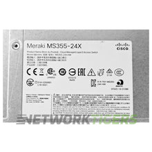 Cargar imagen en el visor de la galería, NEW Cisco Meraki MS355-24X-HW 16x 1GB RJ45 8x Copper 2x QSFP+ Unclaimed Switch