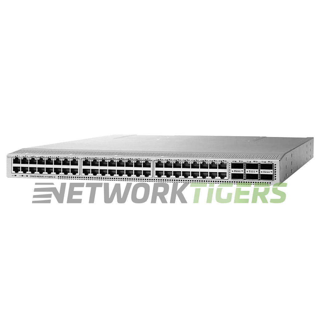 Cisco N3K-C31108TC-V 48x 10GB Copper 6x 100GB QSFP28 Back-to-Front Air Switch