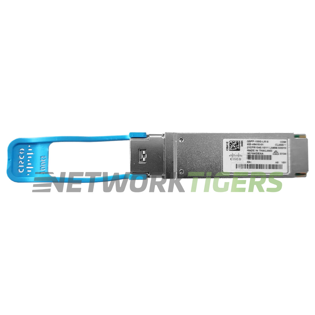 Cisco QSFP-100G-LR-S 100GB BASE-LR1 1310nm SMF 10km LC QSFP28 Transceiver