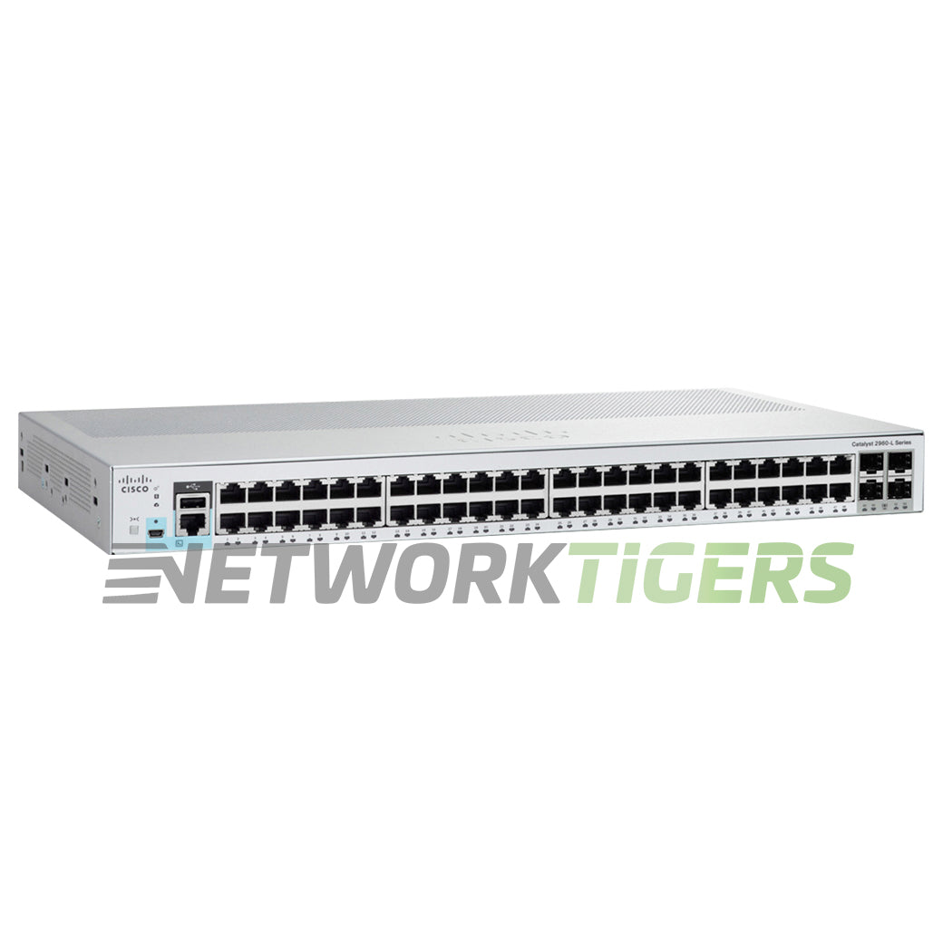 NEW Cisco WS-C2960L-48TQ-LL 48x 1GB RJ45 4x 10GB SFP+ Switch