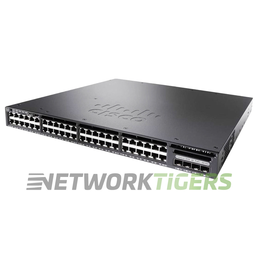 Cisco WS-C3650-48FQ-L Catalyst 3650 48x 1GB PoE+ RJ45 4x 10GB SFP+ Switch