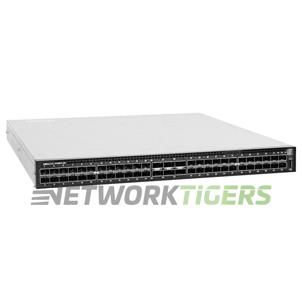 Dell S4148FE-ON-RA 48x 10GB SFP+ 2x 40GB QSFP+ 4x 100GB QSFP28 B-F OS10 Switch