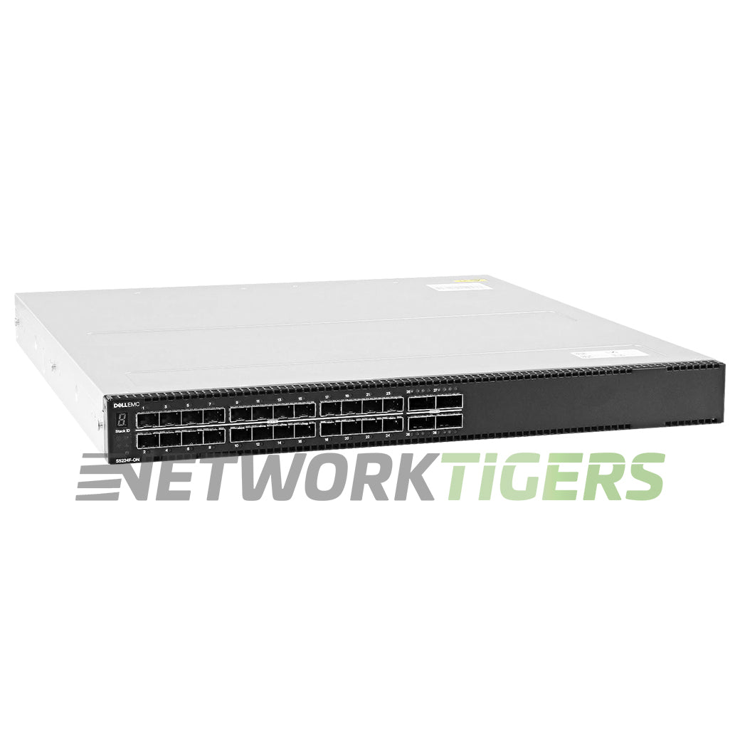 Dell S5224F-ON-RA 24x 25GB SFP28 4x 100GB QSFP28 B-F Air OS10 Switch