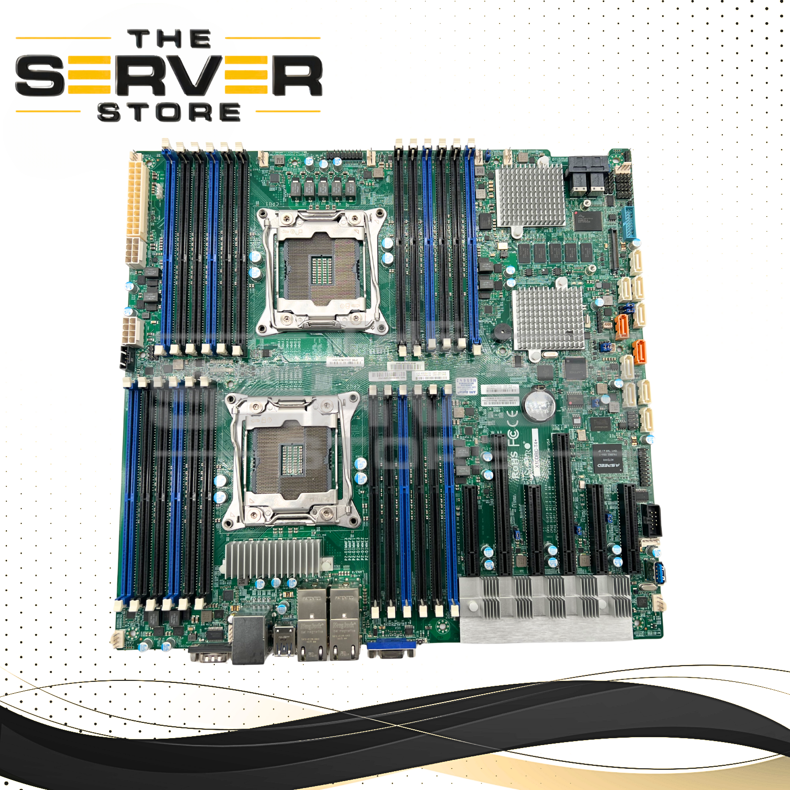 Supermicro Motherboard Dual Socket R3 LGA2011-3 EE-ATX 10GbE LAN SAS3 X10DRC-T4+