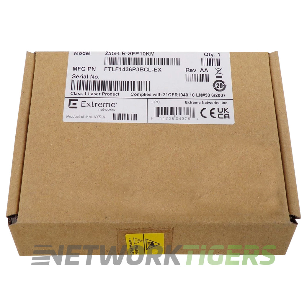 NEW Extreme 25G-LR-SFP10KM 25GB BASE-LR 1310nm 10km SMF DOM SFP28 Transceiver