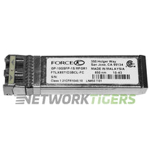 Carregar imagem no visualizador da galeria, Force10 FTLX8571D3BCL-FC GP-10GSFP-1S 10GB BASE-SR 850nm SFP+ Transceiver