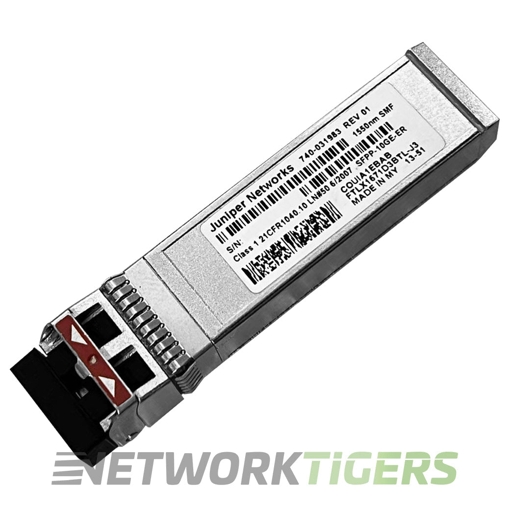 Juniper SFPP-10GE-ER 10GB BASE-ER LC 1550nm SMF LC SFP+ Transceiver
