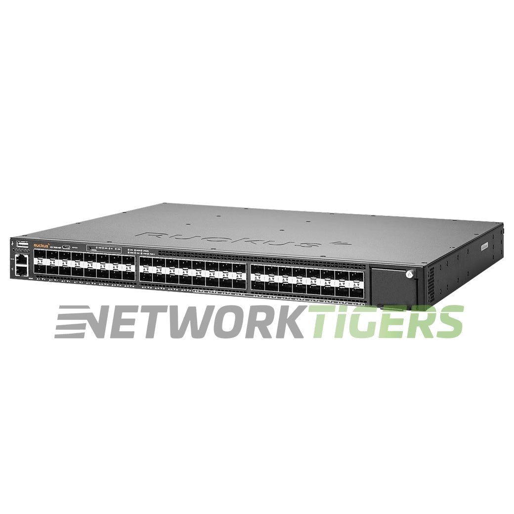 Ruckus Brocade ICX7650-48F 24x 1GB SFP 24x 10GB SFP+ 4x 40GB QSFP+ Switch