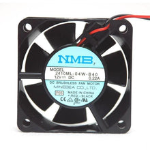 Load image into Gallery viewer, 1pc NMB DC Fan 2410ML-04W-B40 6x6x2.5cm 12V 0.22A 4550rpm 19.4cfm 31dBA Cooler-FoxTI