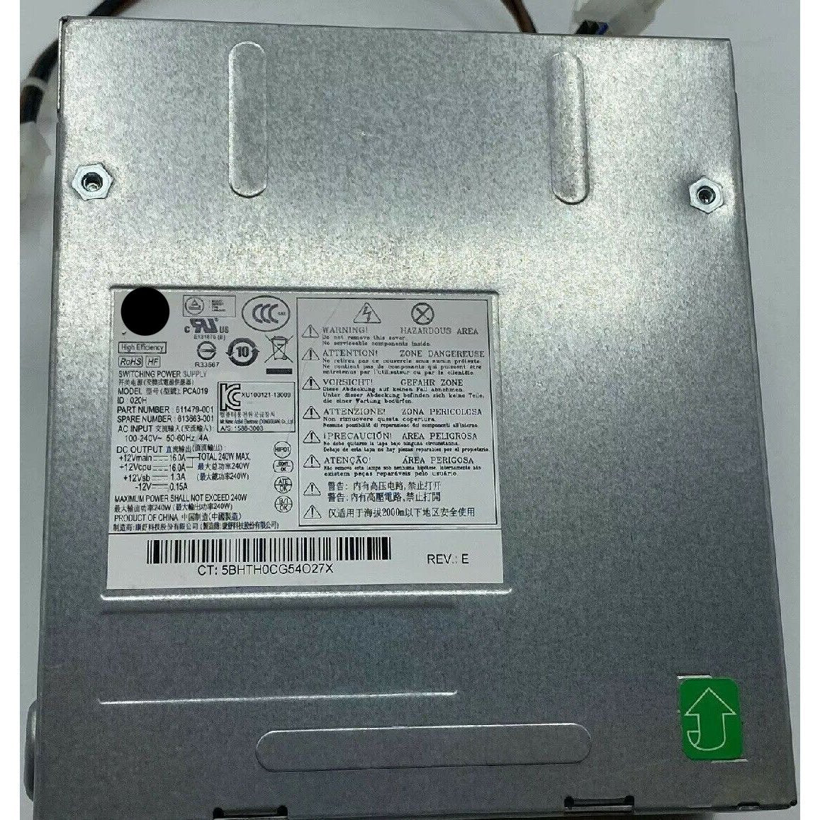 HP Pro Z200 Z220 4000 4300 SFF 240W Power Supply 613663-001 611479-001 PCA019-FoxTI