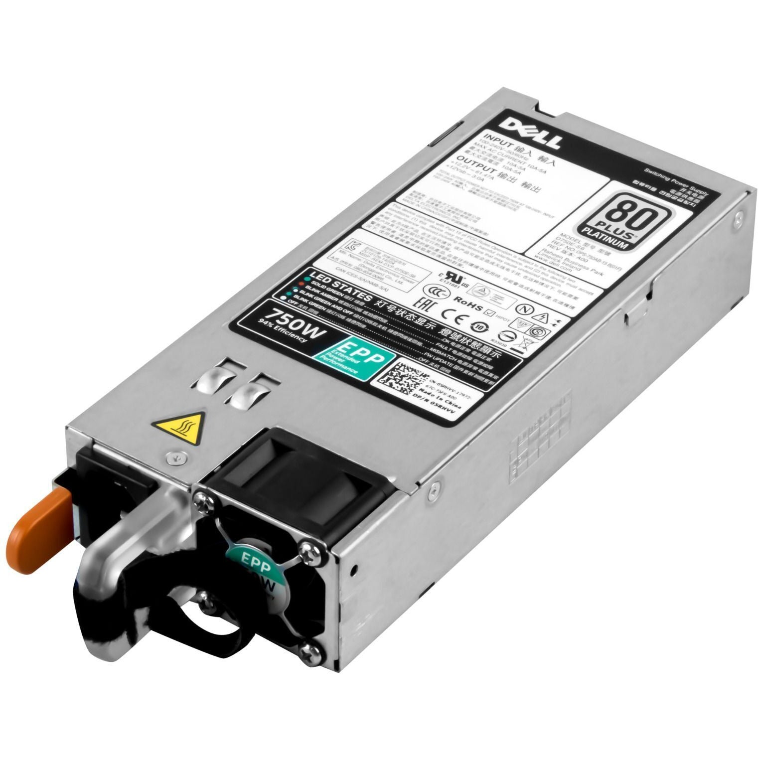 Power Supply for R730XD R730 R630 T630 T430 750W 80 Plus Platinum 05RHVV 5RHVV fuente