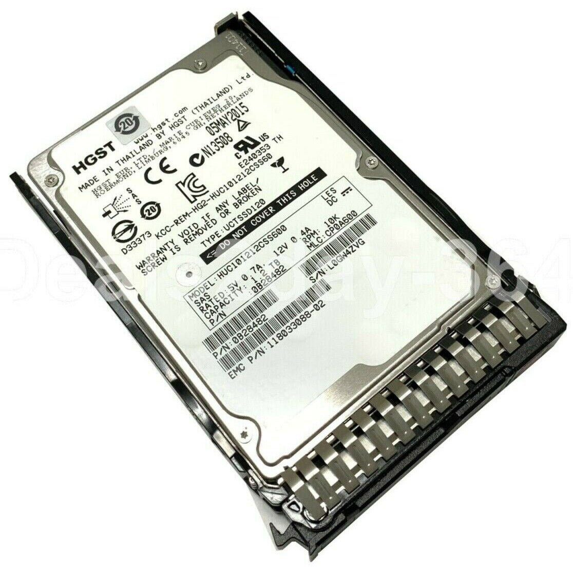 HUC101212CSS600, 0B28482, 1.2TB 10K SAS 6Gb/s 64MB 2.5" Server HDD