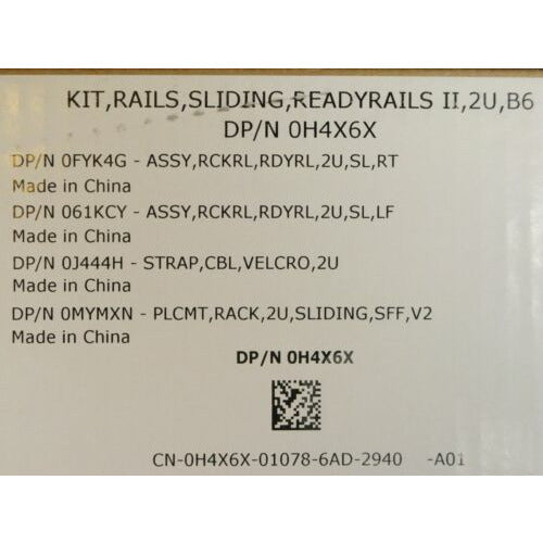 Trilhos H4X6X For Dell PowerEdge R510 R520 R530 R720 R730 2U B6 Sliding Ready Rails Kit - MFerraz Tecnologia