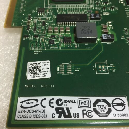 Controladora Dell PowerEdge SAS 6IR 6/iR UCS-61 E2K-UCS-61 JW063 PCIe Card W/Cable-H264N - MFerraz Tecnologia