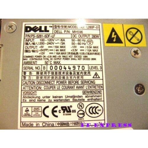 Fonte Dell OptiPlex GX620 745 755 DESKTOP PS-5281-5DF-LF Power Supply L280P-01 MH596 - MFerraz Tecnologia