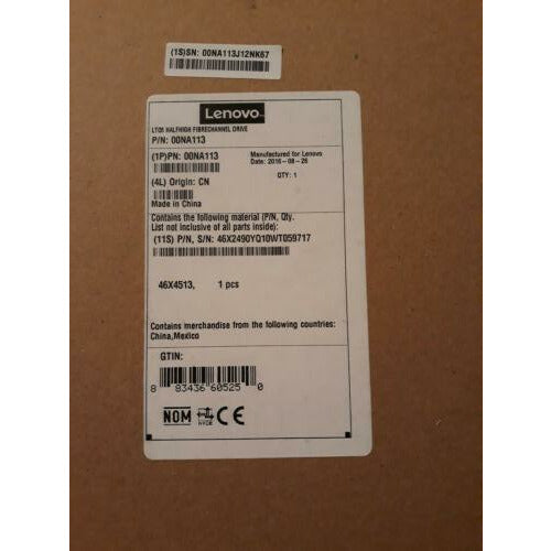 IBM LTO5 FC HH Ultrium 1.5/3 TB 3573-8248 00V6733 46X6075 Tape Drive for TS3100 636946497248 Unidade - MFerraz Tecnologia