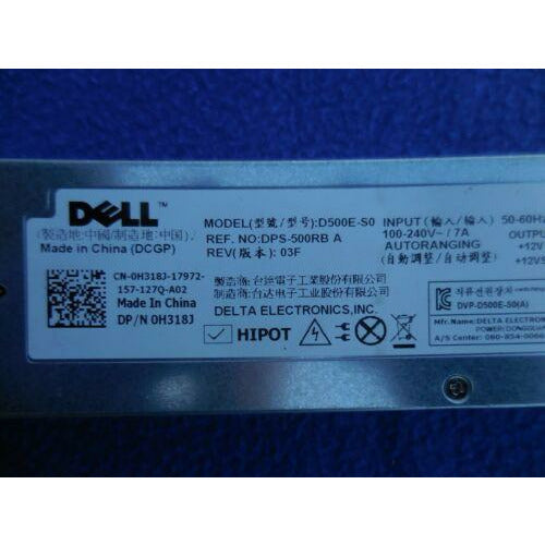 Fonte Dell PowerEdge DPS-500RB A R410 500W Server Switching Power Supply D500E-S0 - MFerraz Tecnologia