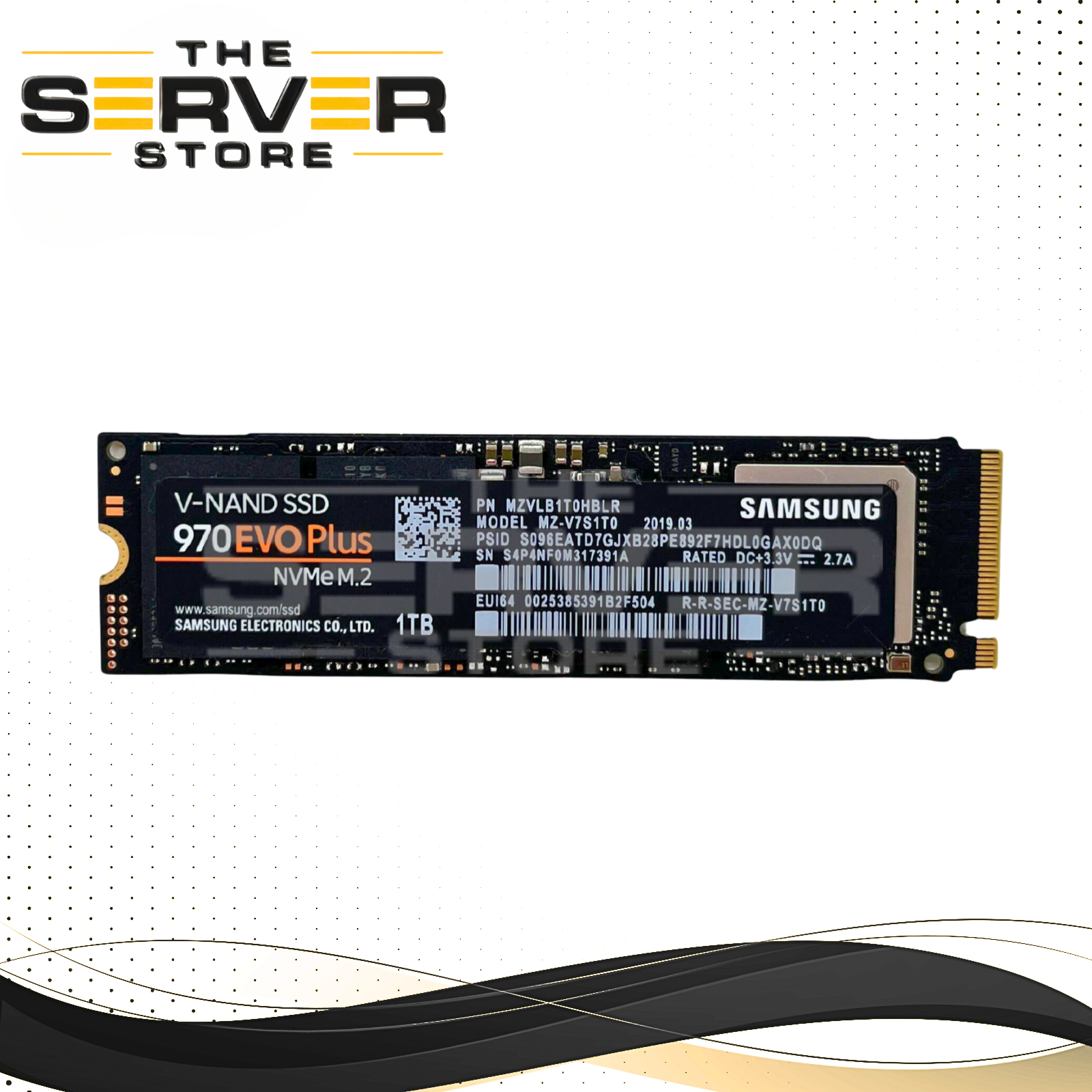 Samsung 1TB NVMe 2280 M.2 PCIe Gen 3 x4 SSD 970 EVO PLUS MZ-VLS1T0 MZVLB1T0HBLR