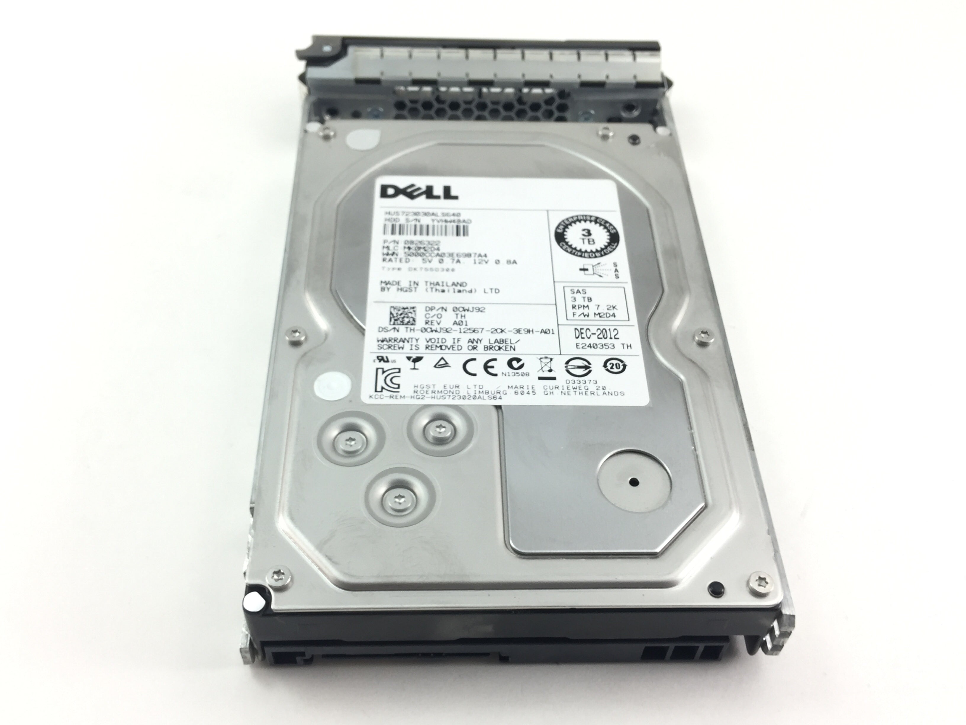 Dell 3Tb 7.2K SAS 3.5'' Hard Drive w/ Tray (HUS723030ALS640-DELL)