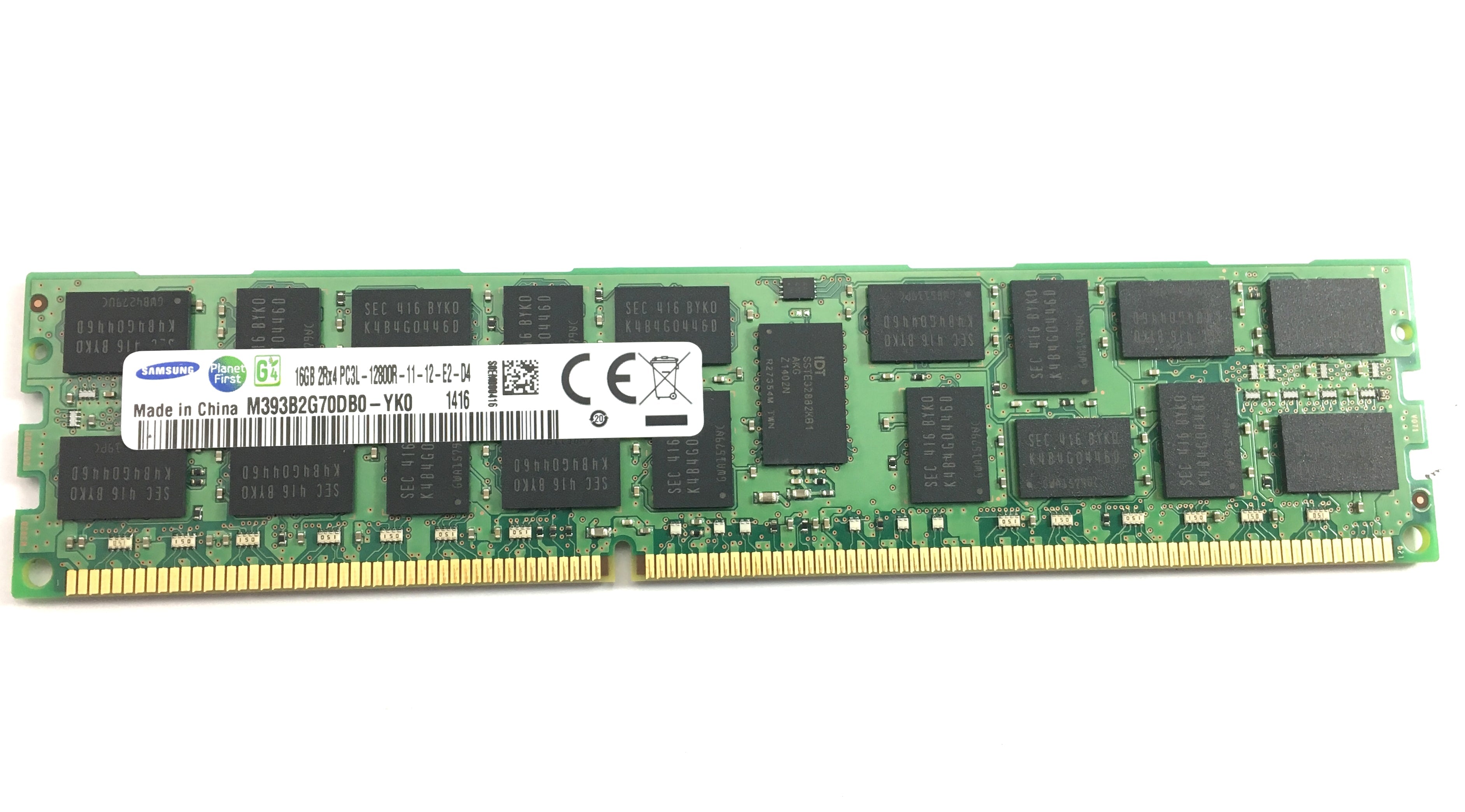 Samsung 16GB 2Rx4 PC3L-12800R DDR3 ECC Registered Memory (284FC-SAMSUNG)