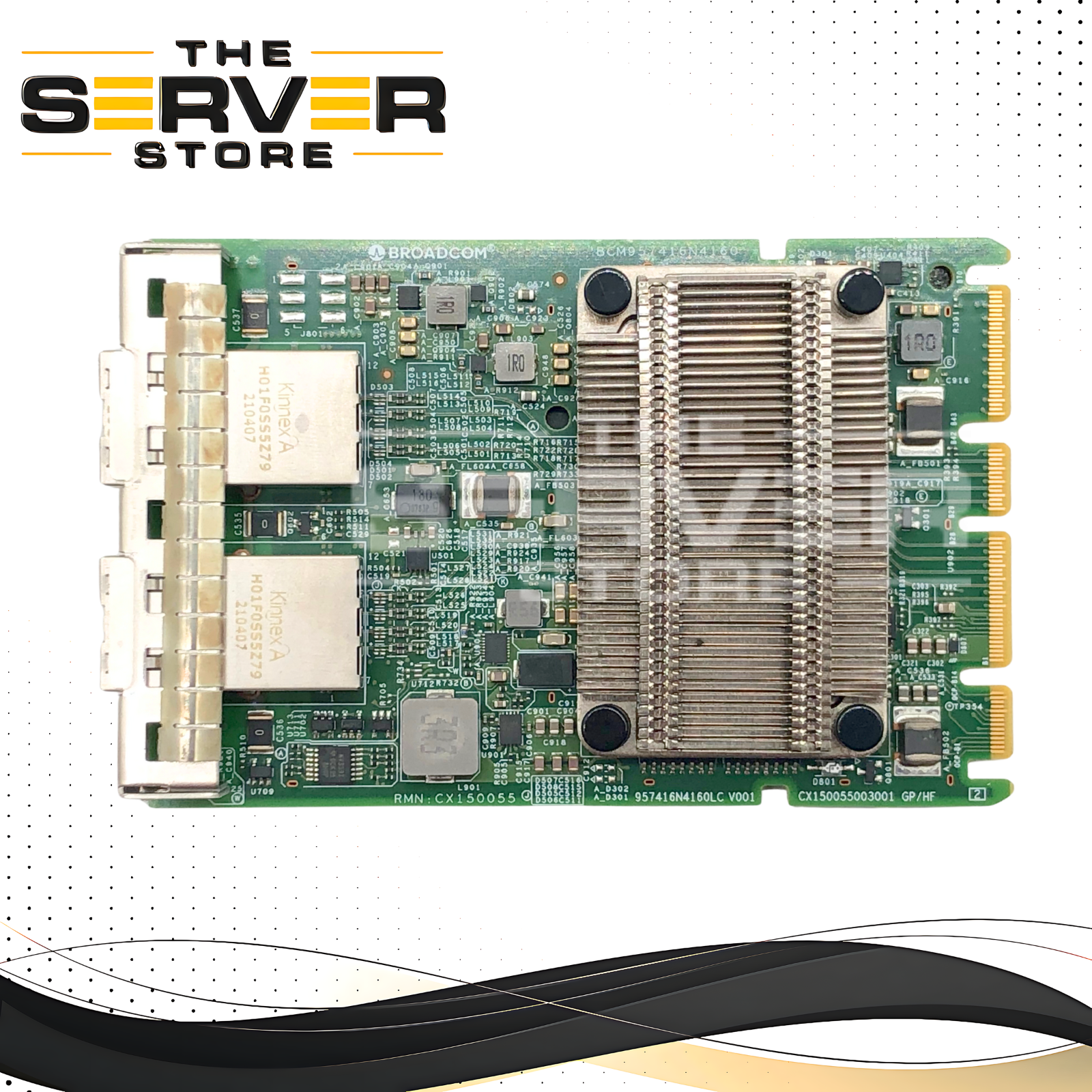 Dell Broadcom 57416 Dual Port 10 Gigabit Ethernet (10GbE) RJ-45 OCP 3.0 Network Card. P/N: T6HR8, 0T6HR8.