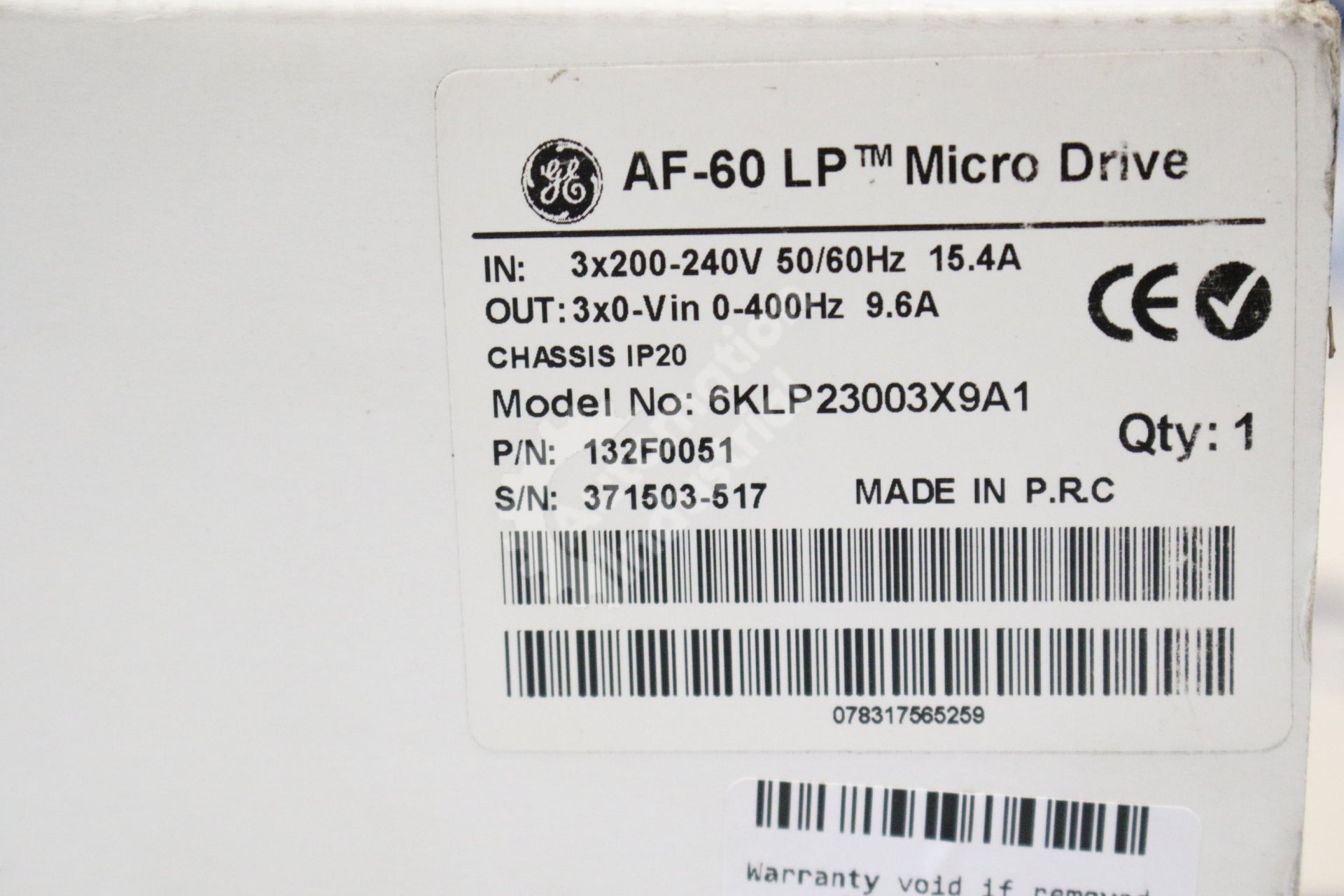 General Electric 6KLP23003X9A1  LP MICRO DRIVE NEW