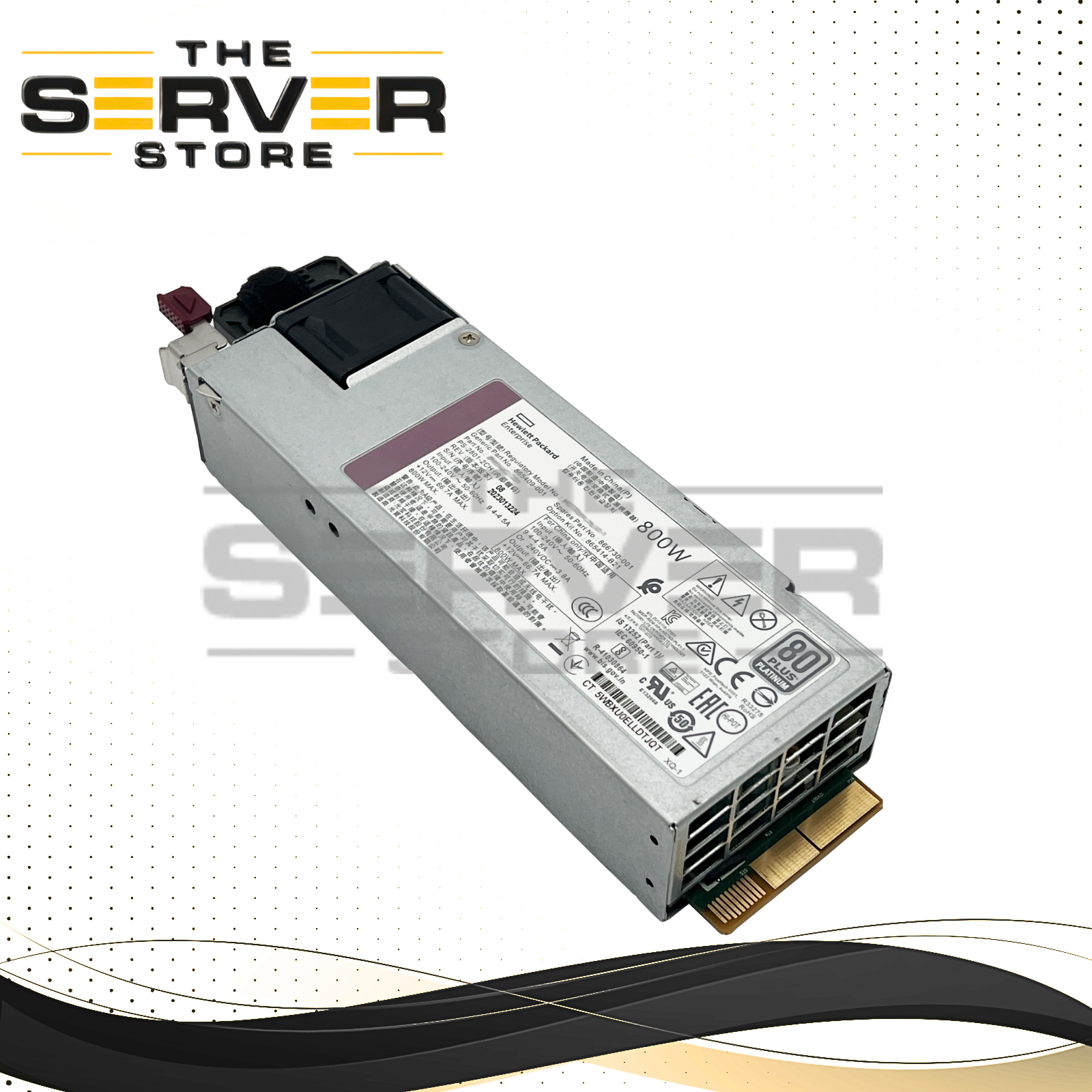 HPE 800W Flex Slot Platinum Hot Plug Power Supply For ProLiant Gen10 866730-001 865414-B21 865409-001