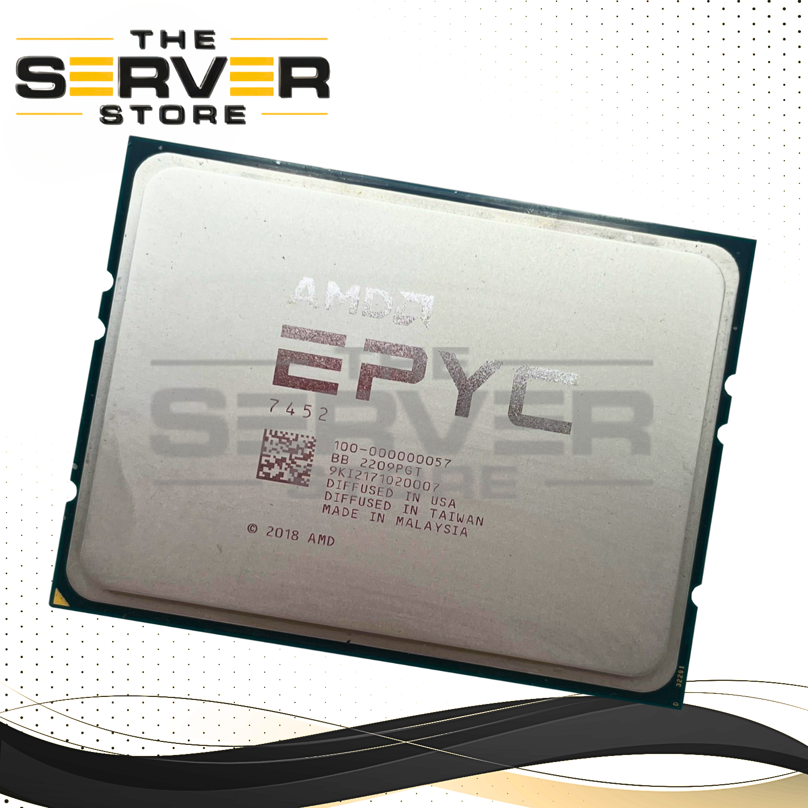 AMD EPYC 7452 2.35GHz 32 Core 128MB 155W SP3 CPU (Dell Locked) 100-000000057