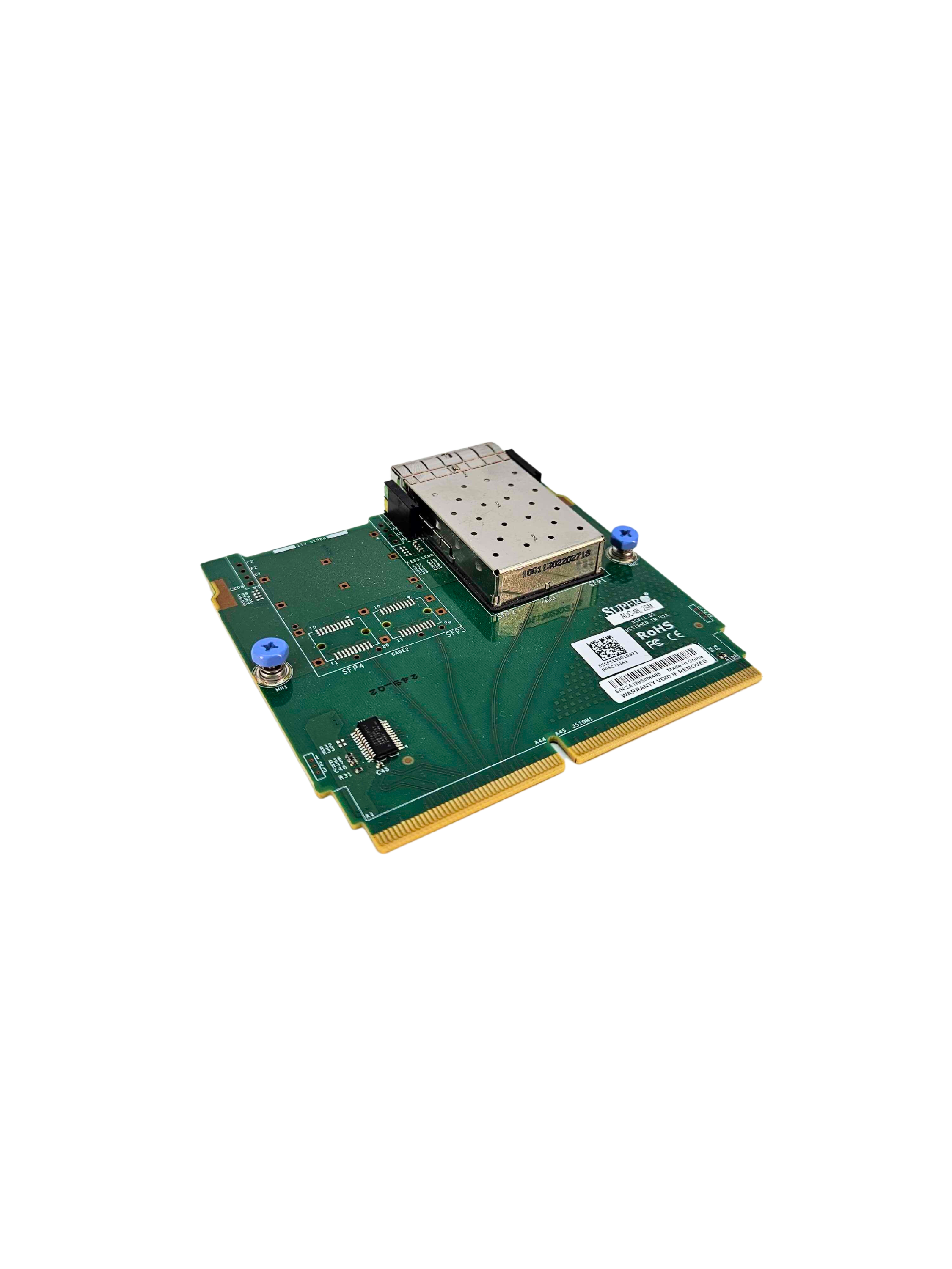 Supermicro interface card Rev:1.00 2-port SFP+ (AOC-ML-2SM)