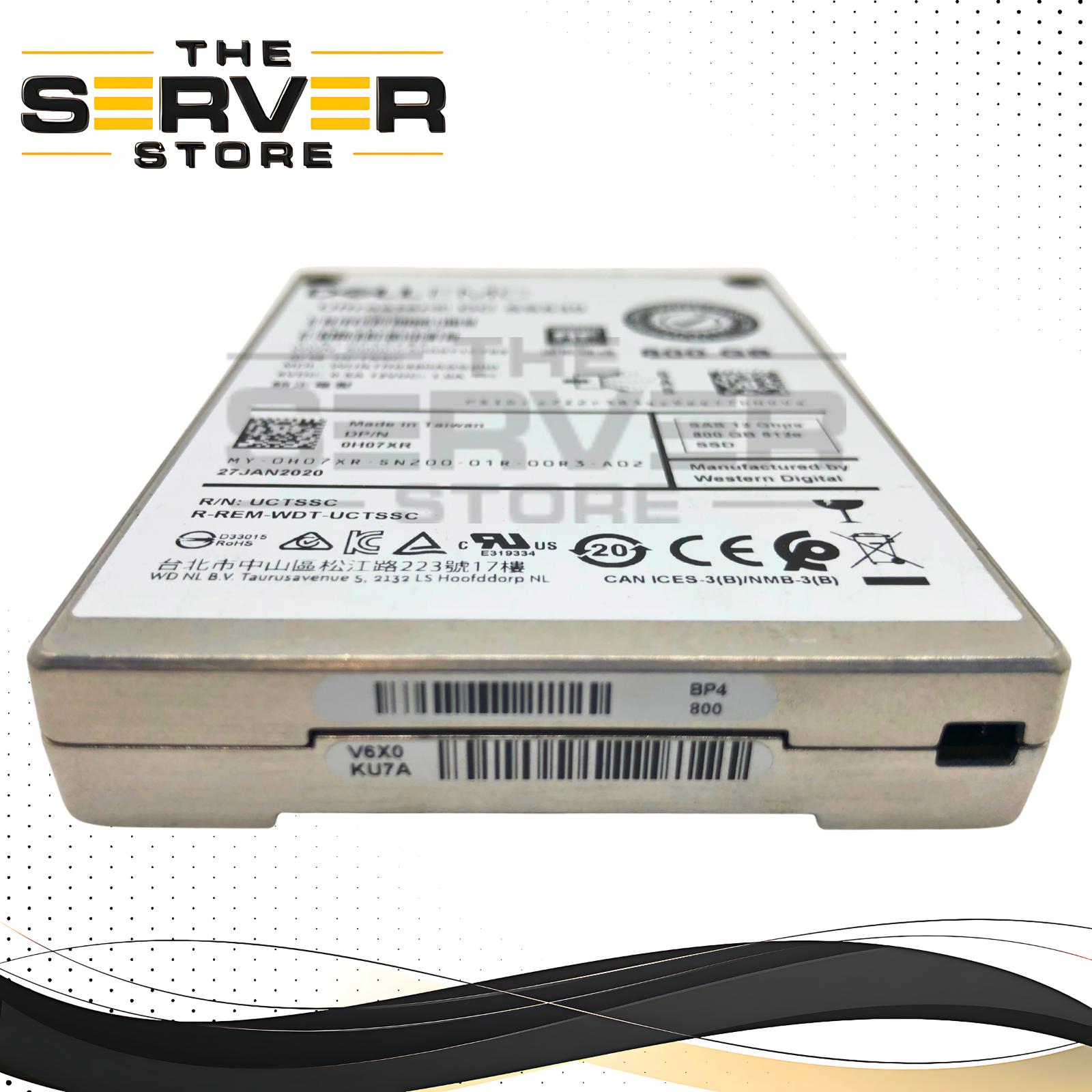 Dell WD Ultrastar 800GB 12G SAS Mixed Use 2.5" SFF SSD WUSTR64800ASS205 H07XR