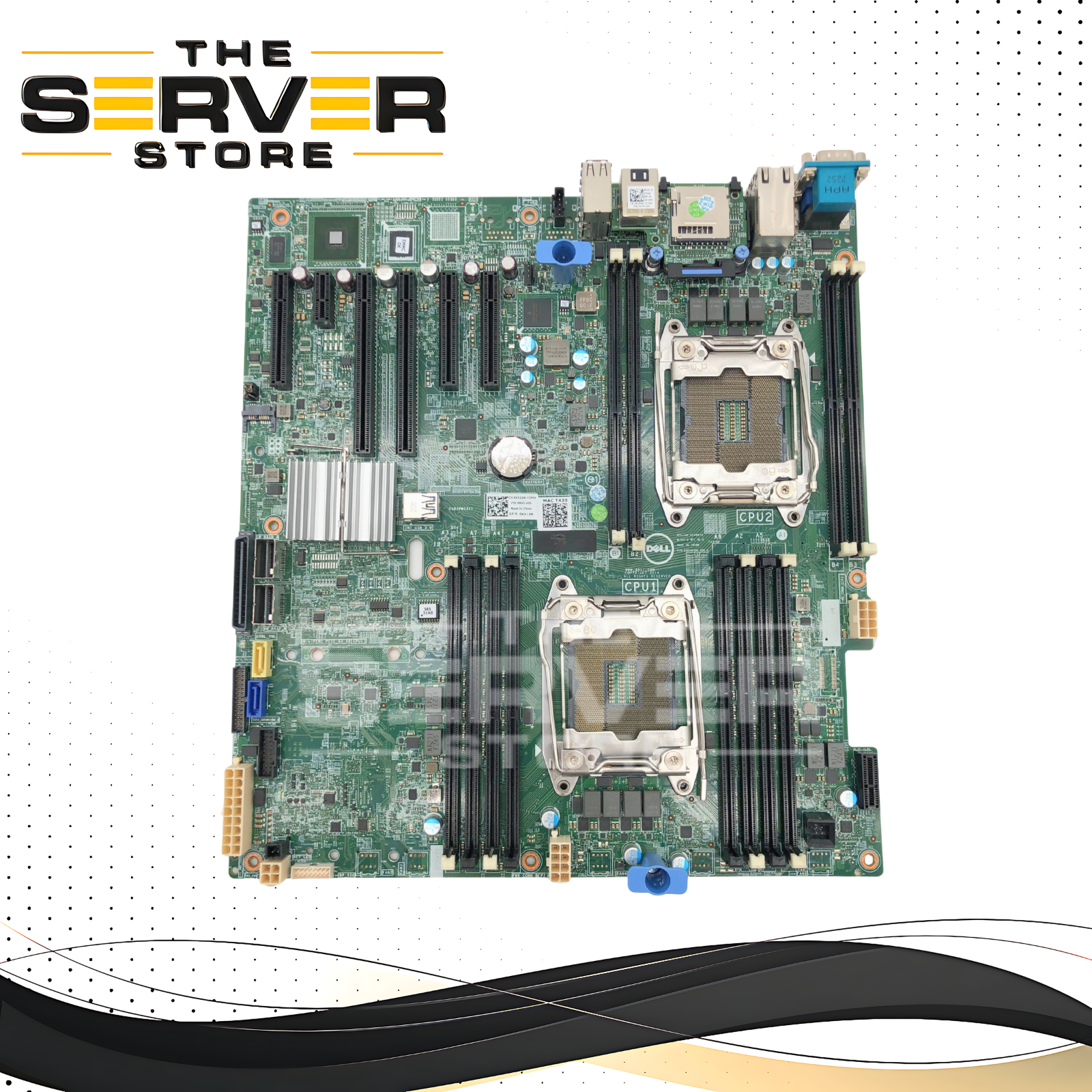 Dell PowerEdge T430 Server Motherboard. Dual LGA2011-3 Sockets for Intel Xeon E5-2600 v3/v4. 12x DDR4 DIMM Slots. P/N: KX11M, 0KX11M.
