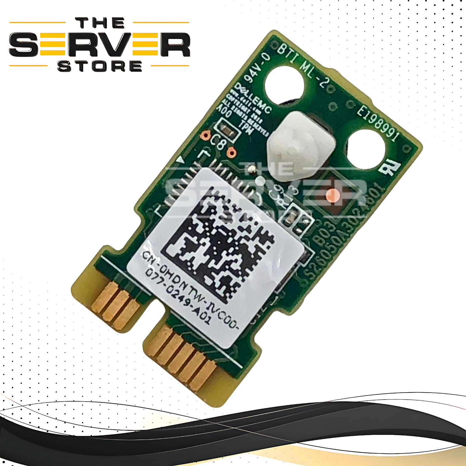 Dell PowerEdge R7525 / R750 / R650 / R550 (15th Generation) Trusted Platform Module (TPM) 2.0 Encryption Card. P/N: HDNTW, 0HDNTW.