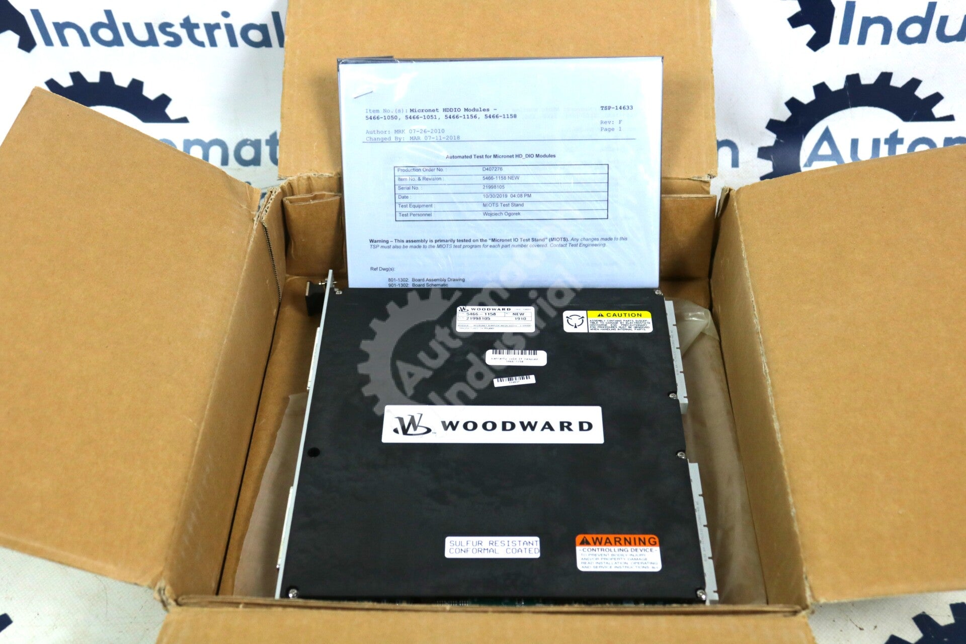 5466-1158 By Woodward MicroNet Simplex Digital Controller Module NSFP
