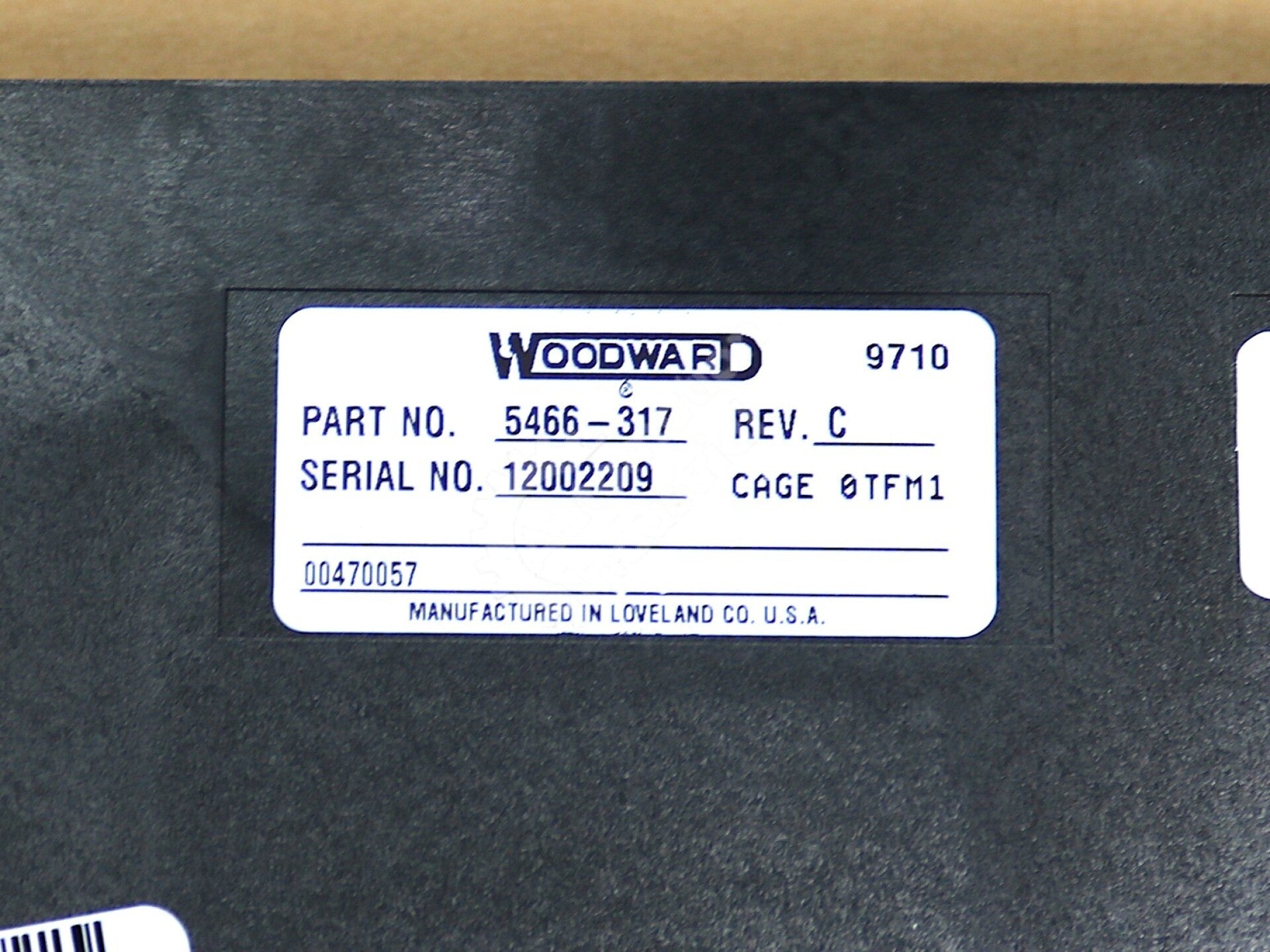 5466-317 By Woodward 9-Pin I/O NetCon CPU Module