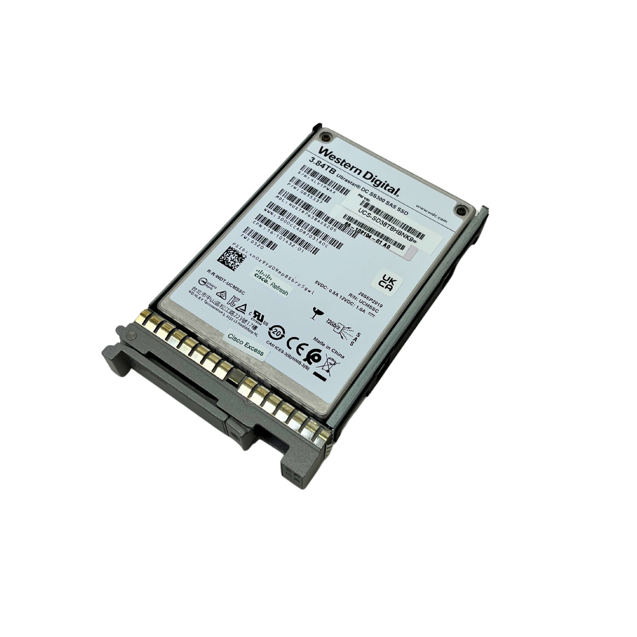 Cisco 3.84TB SAS 12G SFF 2.5" SSD HUSTR7638ASS205 UCS-SD38TBHBNK9