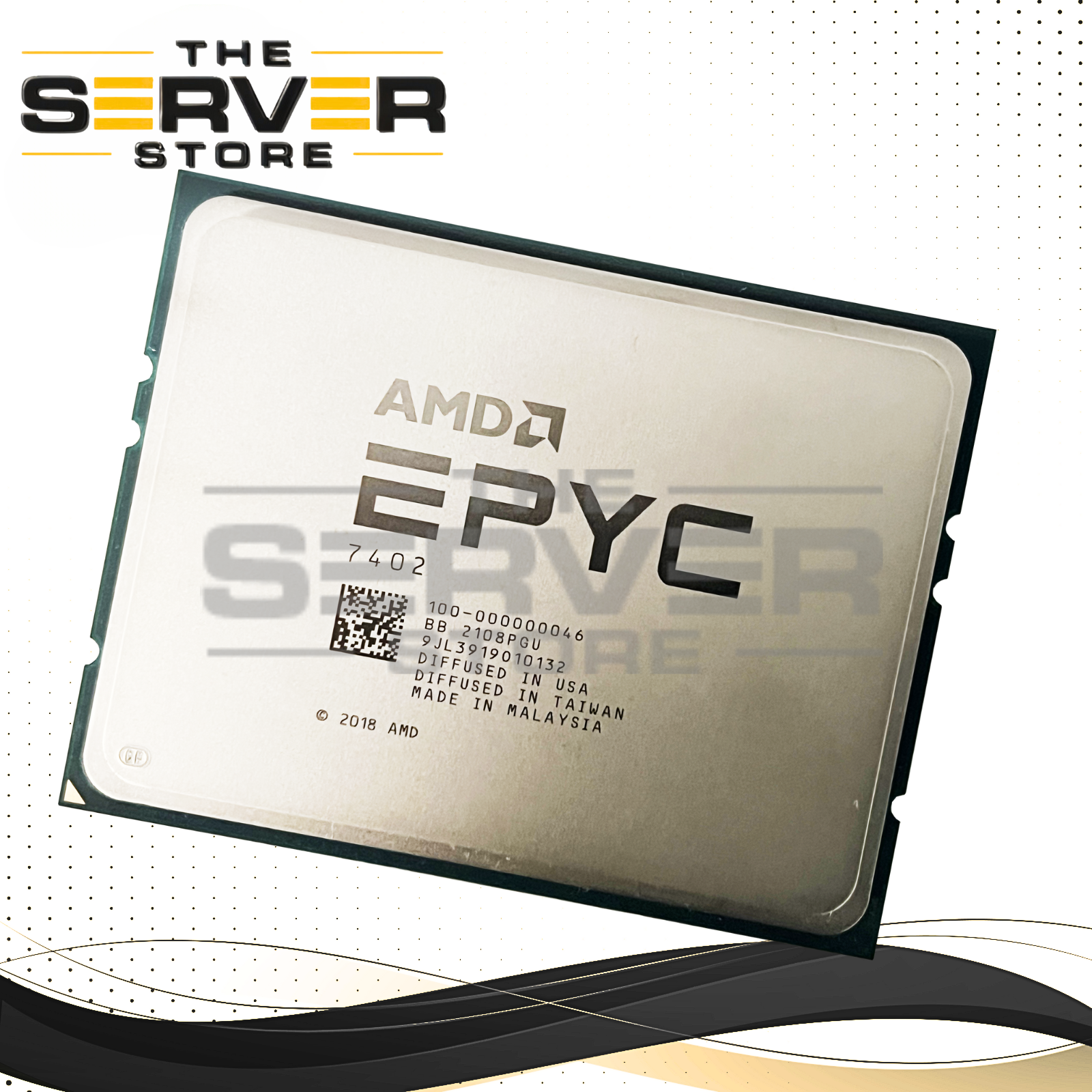 AMD EPYC 7402 2.8GHz 24C 128MB 180W Socket SP3 CPU (Dell Locked) 100-000000046