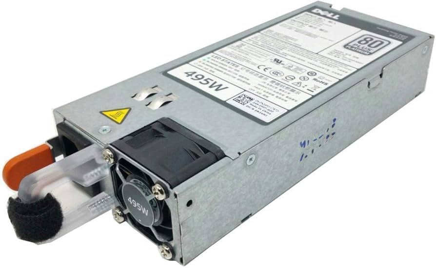 REDUNDANT HOT SWAP POWER SUPPLY 495W SERVER T320 T420 DF83C 8M7N4