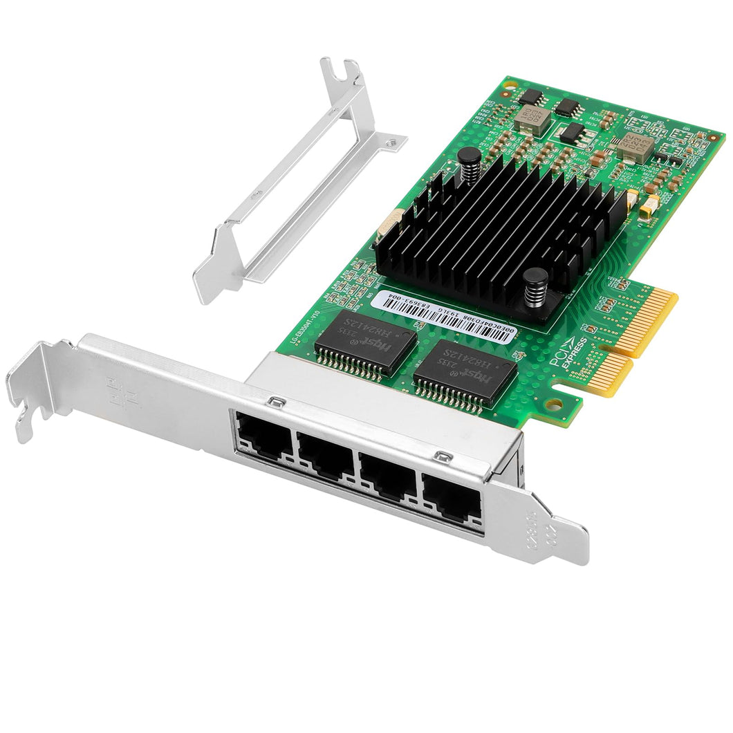 Tarjeta de red para I350-T4V2 PCI-E Cuatro puertos RJ45 Gigabit Adaptador de servidor Tarjeta NIC